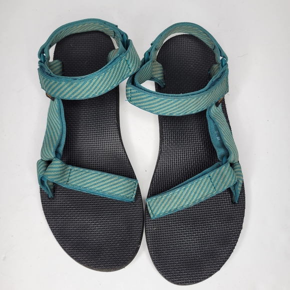 TEVA Women's Original Universal Sandal, Candy Stripe Deep Lake Size 11 - Picture 8 of 10